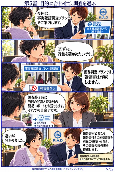 事実確認編 第5話 目的に合わせて、調査を選ぶ