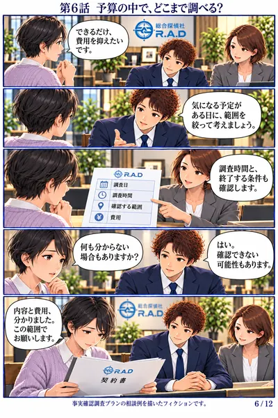 事実確認編 第6話 予算の中で、どこまで調べる？