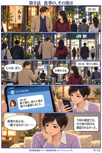 事実確認編 第9話 食事の、その後は