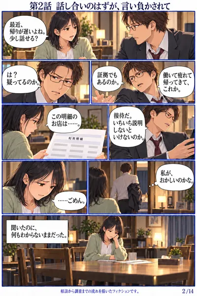 離婚編 第2話 話し合いのはずが、言い負かされて