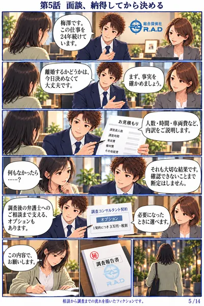 離婚編 第5話 面談、納得してから決める