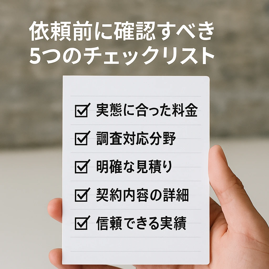 浮気調査のイメージ