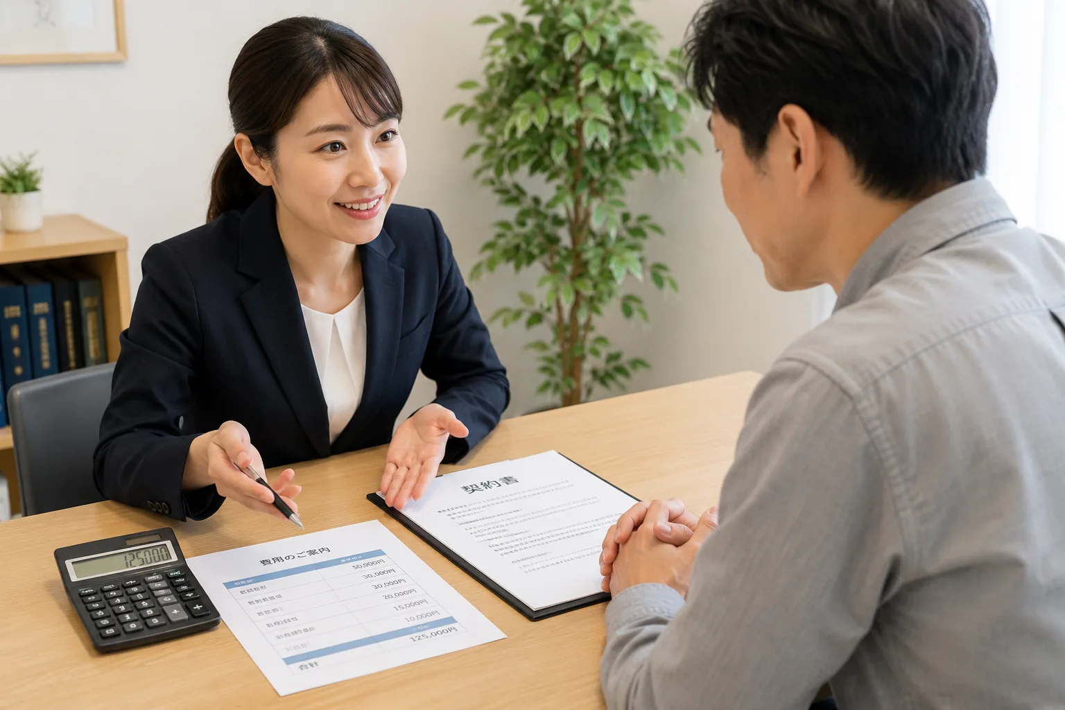 探偵費用と分割払いについて相談する場面