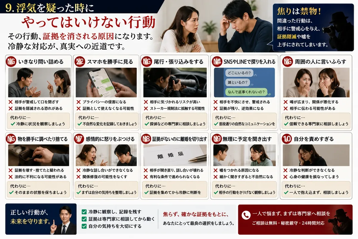 浮気調査のイメージ