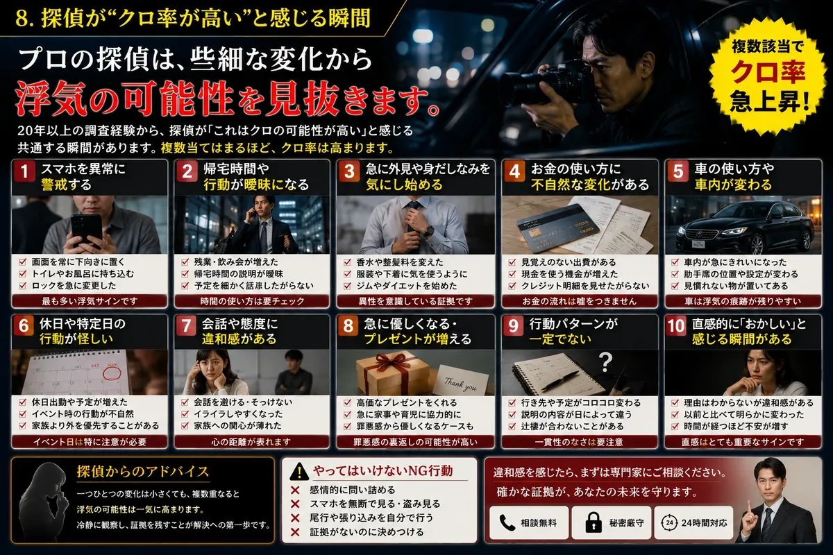 浮気調査のイメージ