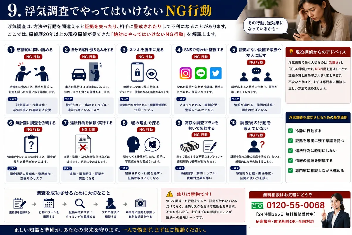 浮気調査のイメージ