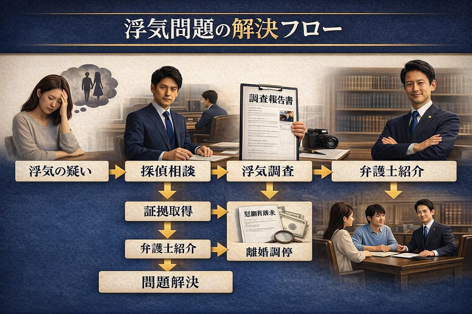 浮気調査のイメージ