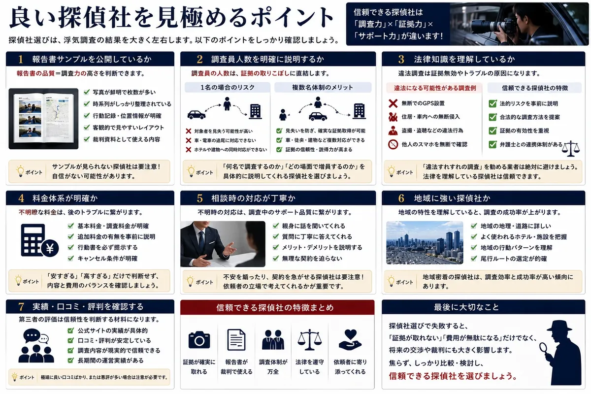 浮気調査のイメージ