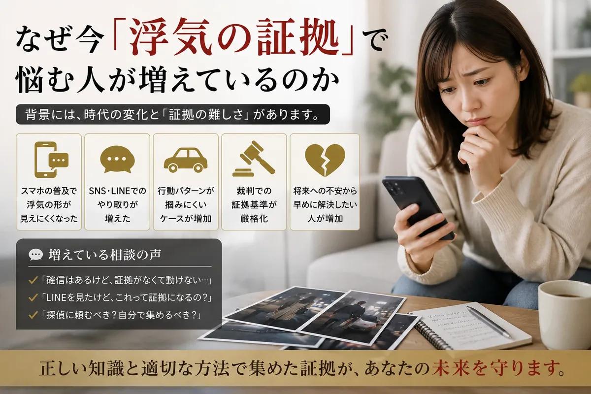 浮気調査のイメージ